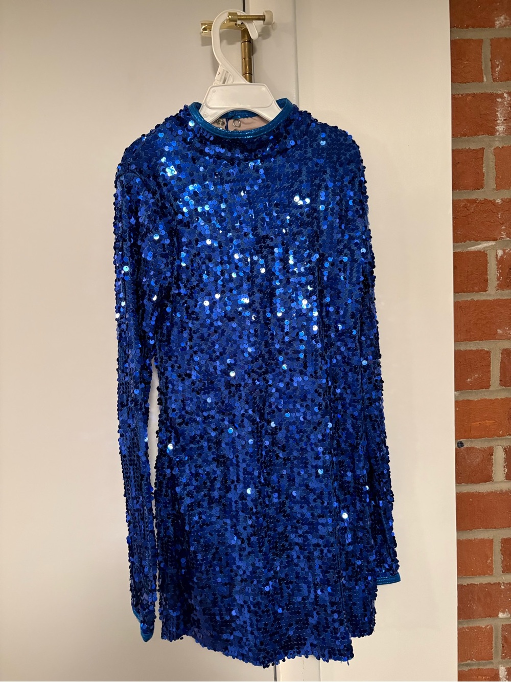 balera Blue Sequin Dance Dress